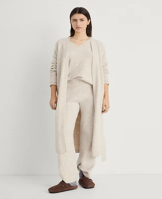 Mango Women's Long Knitted Cardigan Sweater