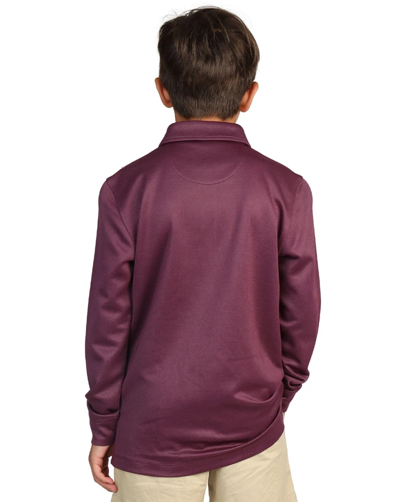 Tailorbyrd Boys Long Sleeve Modal Polo
