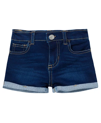 Gerber Toddler Gender Neutral Cuffed Denim Shorts, Light Wash