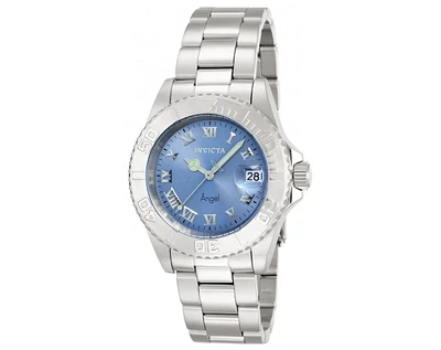 Invicta Women's 14361 Angel Quartz 3 Hand Light Blue Dial Watch