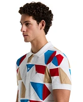 Original Penguin Men's Slim-Fit Multicolor Jacquard Polo Sweater