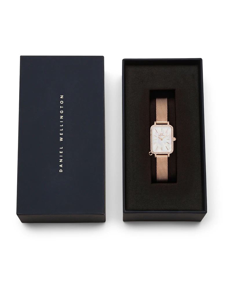 Daniel Wellington Women's Analog Rose Gold Tone Stainless-Steel Watch