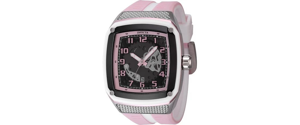 Invicta Men's 48069 Invicta Racing Quartz Multifunction Pink, Gunmetal Dial Watch