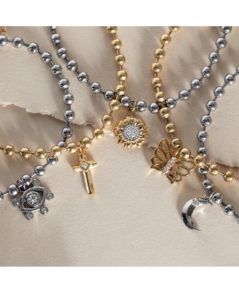 Alex and Ani Moon Ball Chain Bracelet