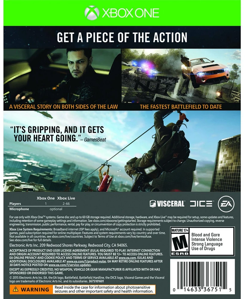 Battlefield Hardline Xbox One for Xbox One