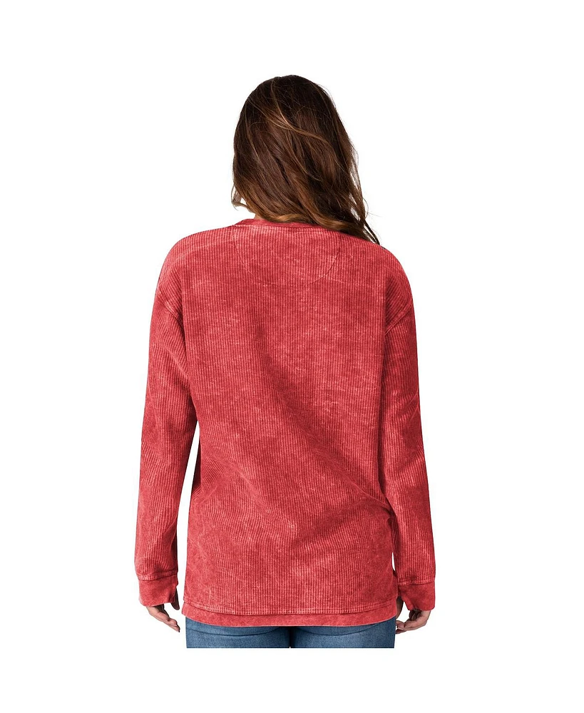 G-iii 4Her by Carl Banks Women's Red St. Louis Cardinals Comfy Cord Pullover Sweatshirt