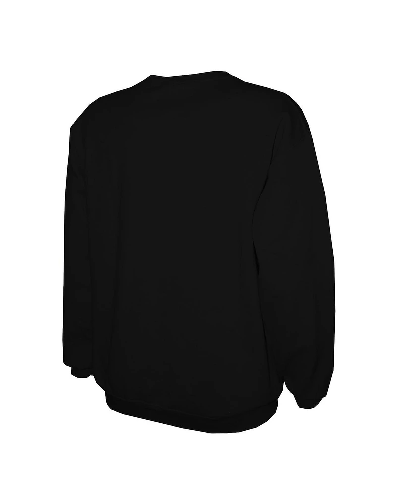 Stitches Men's Black Baltimore Orioles Lightweight Crew Sweatshirt