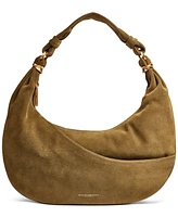 Donna Karan New York Gabardine Suede Shoulder Bag
