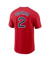 Nike Men's Alex Bregman Red Boston Sox Fuse Name Number T-Shirt