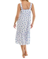 Roudelain Women's Printed Tiered Cami Sleep Dress