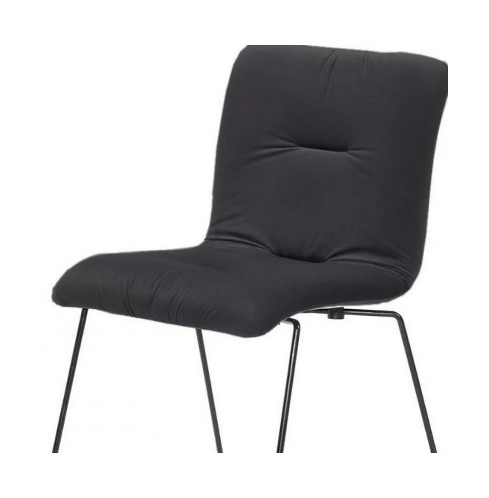 Set of 2 Velvet Dining Chairs for Kitchen Table or Dining Room Seating