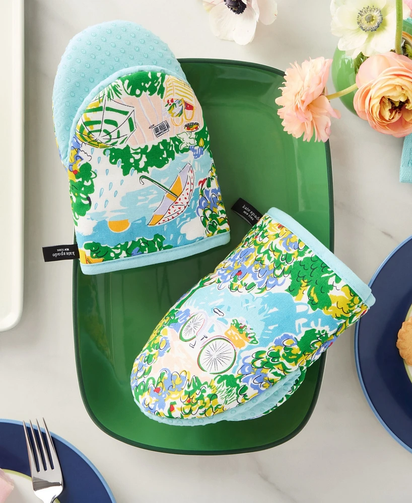 kate spade new york Spring Garden Mini Mitt Set, 5.5" x 8"