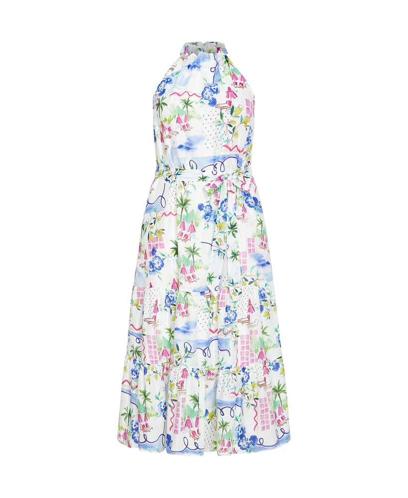 City Chic Plus Island Breeze Maxi Dress