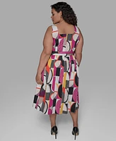 Karl Lagerfeld Paris Plus Geo Tank Dress