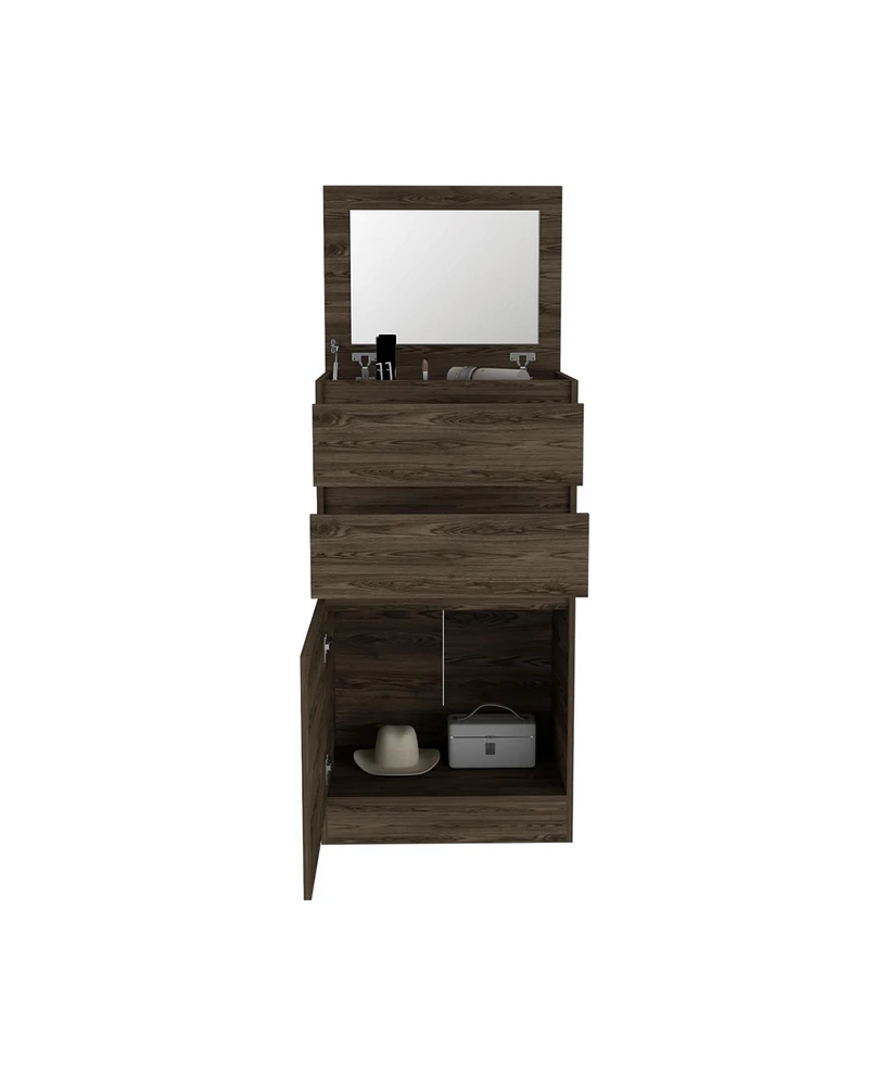Two Drawer Standard Chest for Bedroom Storage and Home Organization