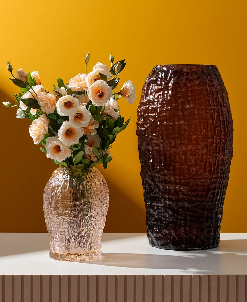 Nude Glass Clear Small Molten Vase
