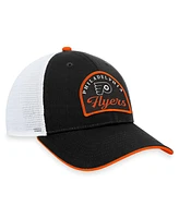 Fanatics Men's Black/White Philadelphia Flyers Fundamental Adjustable Hat