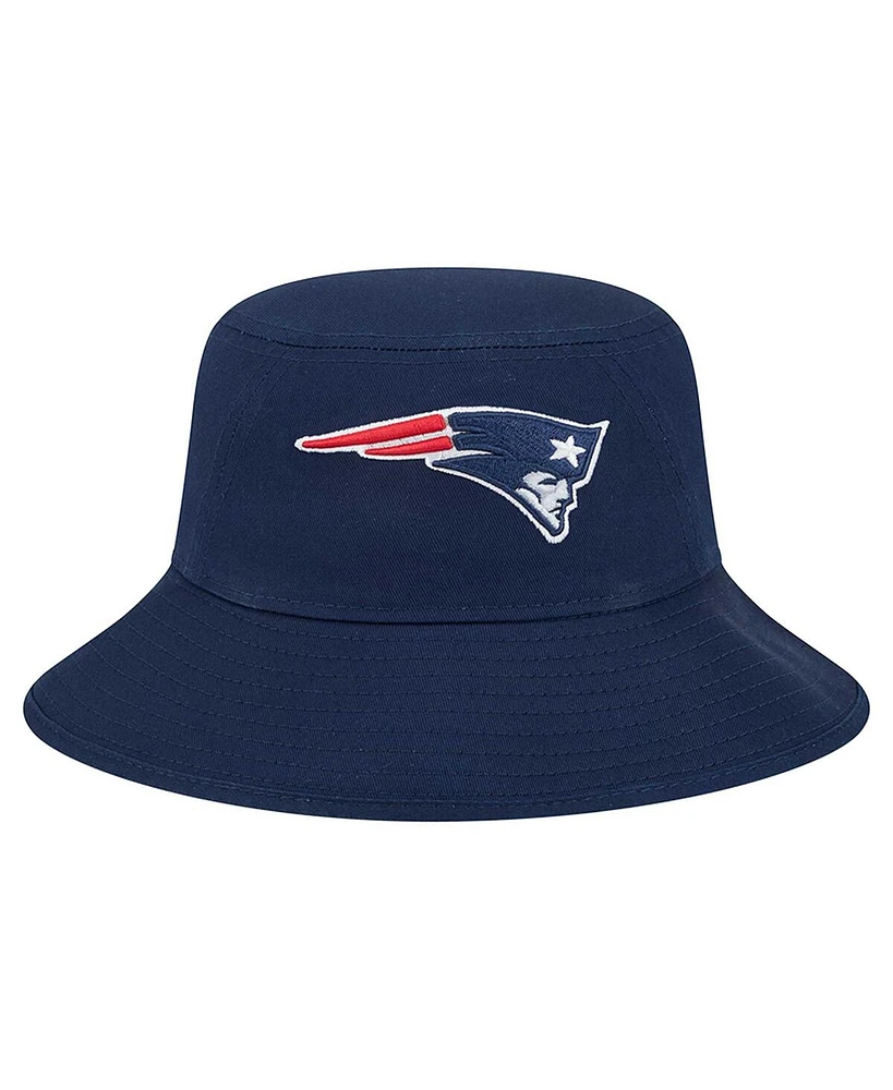 New Era Men's Navy England Patriots Main Bucket Hat