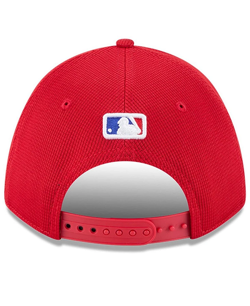 New Era Men's Red Atlanta Braves City Connect Batting Practice 9FORTY M-Crown Adjustable Hat