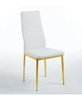 Chair Set of 4, Gold