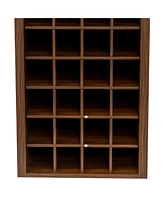 brown walnut color modular 32 wine bar cabinet Buffet Cabinet