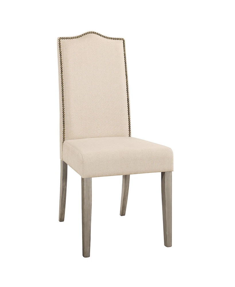 Linen Upholstered Parsons Chair for Comfortable Dining Room Seating