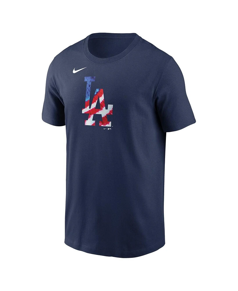 Nike Men's Navy Los Angeles Dodgers Americana T-Shirt