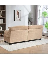 Khaki Chenille Sectional Sofa