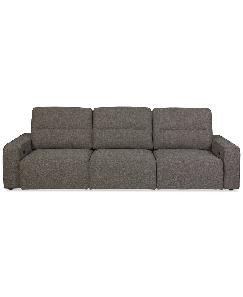 Frandlyn 3-Pc. Fabric Power Sliding Sofa, Exclusively at Macy's
