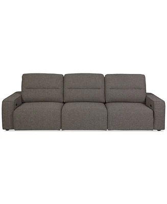 Frandlyn 3-Pc. Fabric Power Sliding Sofa, Exclusively at Macy's
