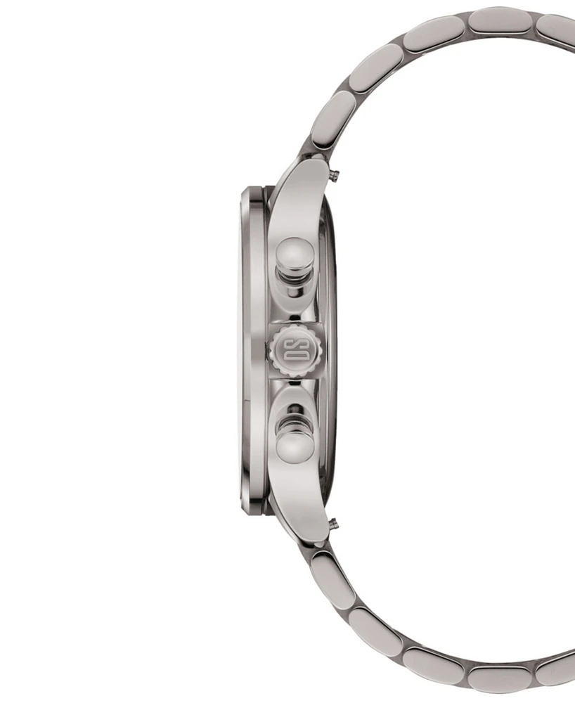 Certina Men's Swiss Chronograph Ds-8 Silver-Tone Titanium Bracelet Watch 41mm