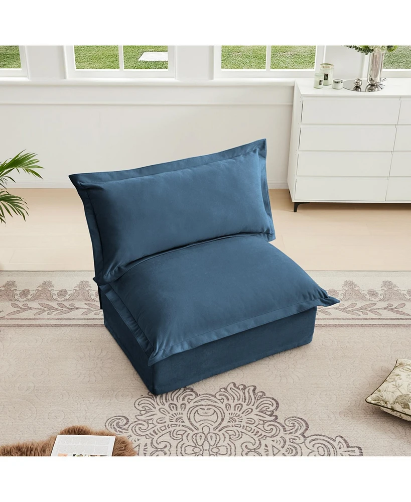 Koala Armless Sofa - Blue