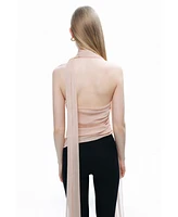 Nocturne Women's Bermuda Pants with Ruffle Details
