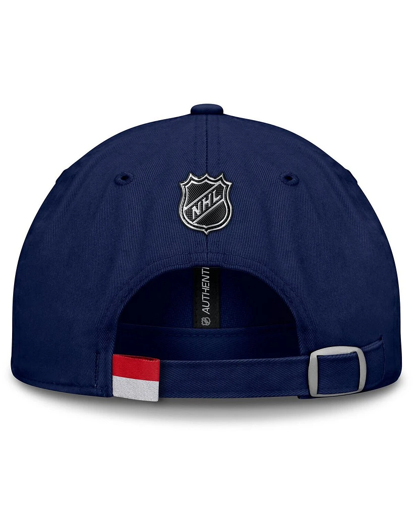 Fanatics Men's Navy Columbus Blue Jackets Authentic Pro Prime Adjustable Hat