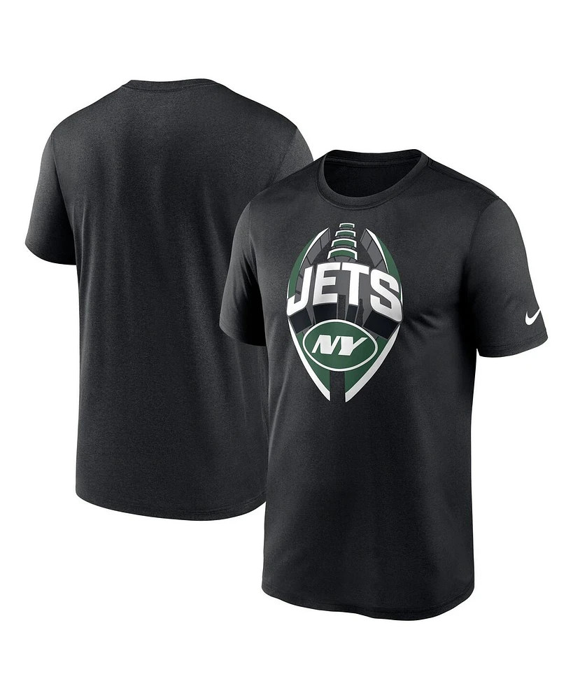 Nike Men's Black New York Jets Legend Icon Performance T-Shirt