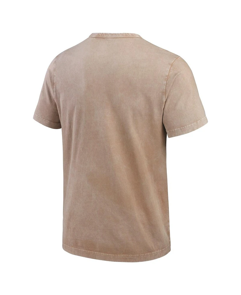 Fanatics Men's Tan Los Angeles Dodgers Sun Faded T-Shirt