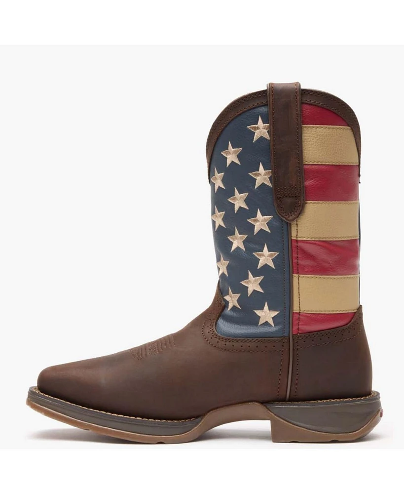 Durango Men's Rebel by Patriotic Pull-On Western Flag Boot