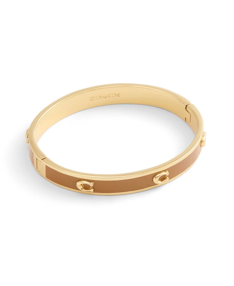 Coach Signature C Enamel Bangle Bracelet