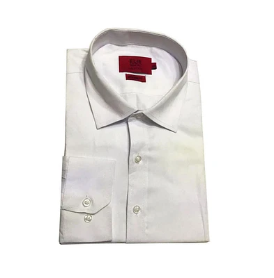 Elie Balleh Big Boys White Tone On Button-Down Slim Fit Shirt