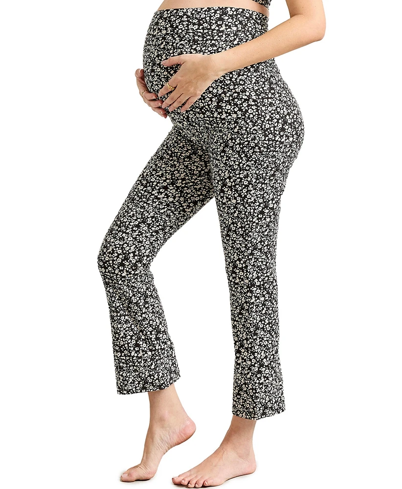 Hatch Collection Maternity The Ultimate Over the Bump Crop Flare Legging