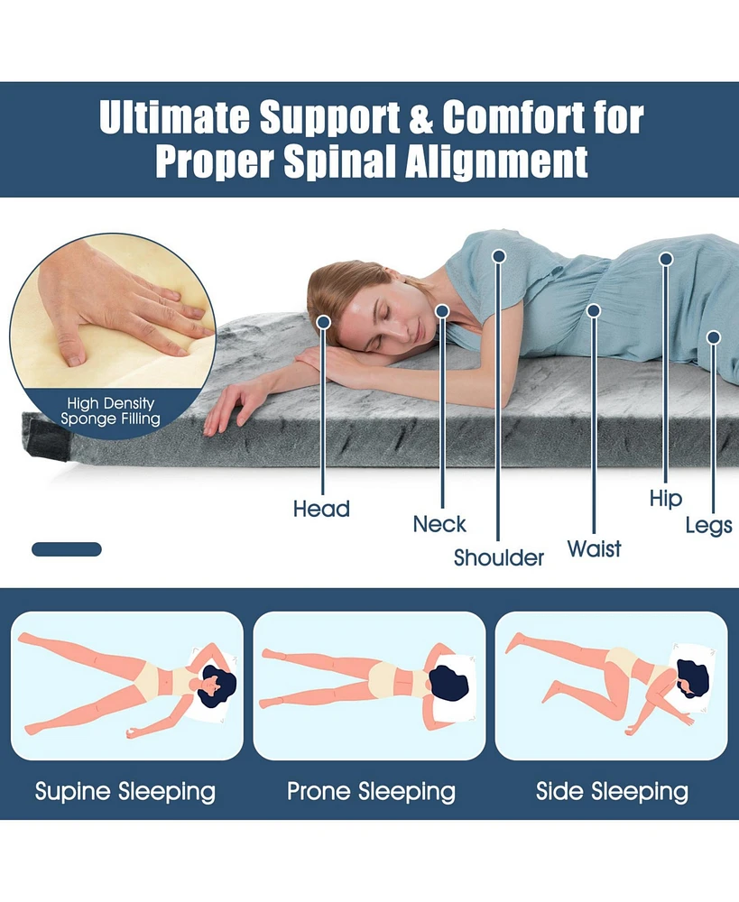 Lightweight Portable Memory Camping Mattress Foldable with Carrying Bag