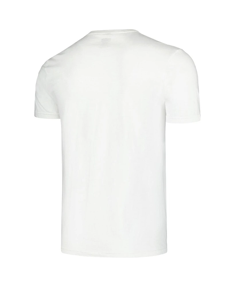 American Classics Men's and Women's White Journey Frontiers Neon Graphic T-Shirt