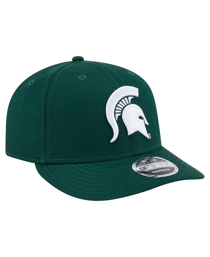 New Era Men's Green Michigan State Spartans Low Profile 9FIFTY Snapback Hat