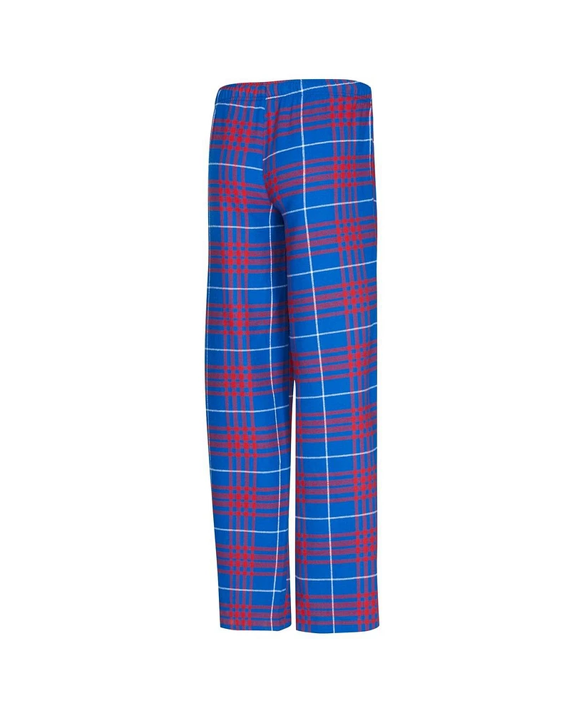 Concepts Sport Women's 2-Piece Blue/Red Detroit Pistons Vector T-Shirt and Flannel Pants Sleep Set