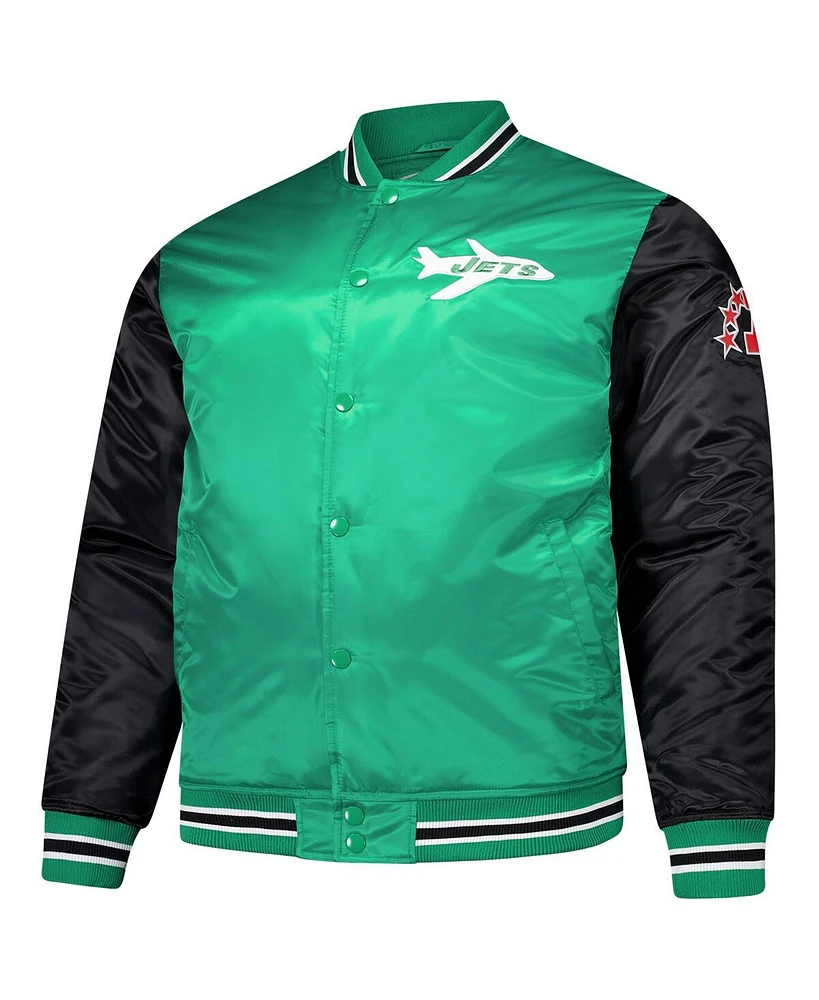 Mitchell & Ness Men's Kelly Green New York Jets Team Satin Jacket