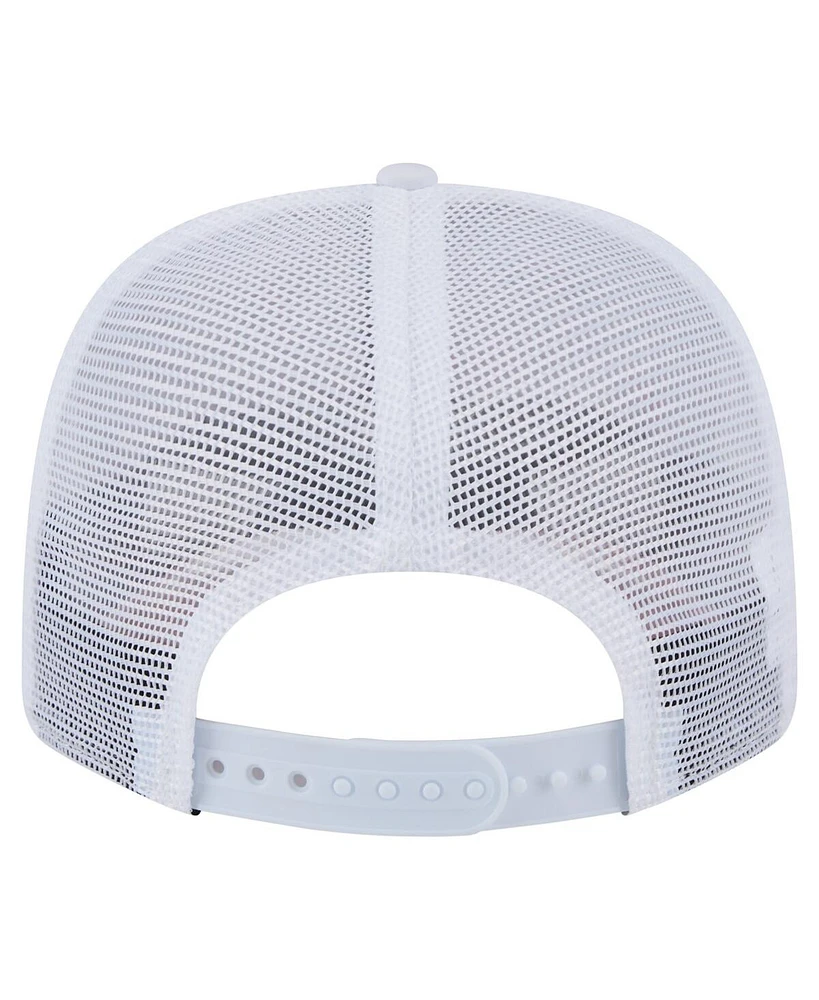 New Era Men's White Texas Rangers Flamingo Mesh Back 9SEVENTY Stretch-Snap Hat