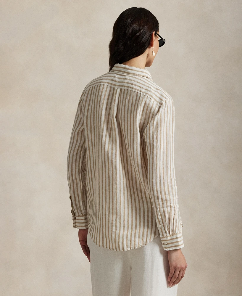 Polo Ralph Lauren Women's Classic-Fit Striped Linen Shirt