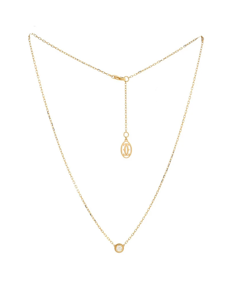 Pre-Owned Cartier Large D'Amour Pendant Necklace 18K Gold with Diamond