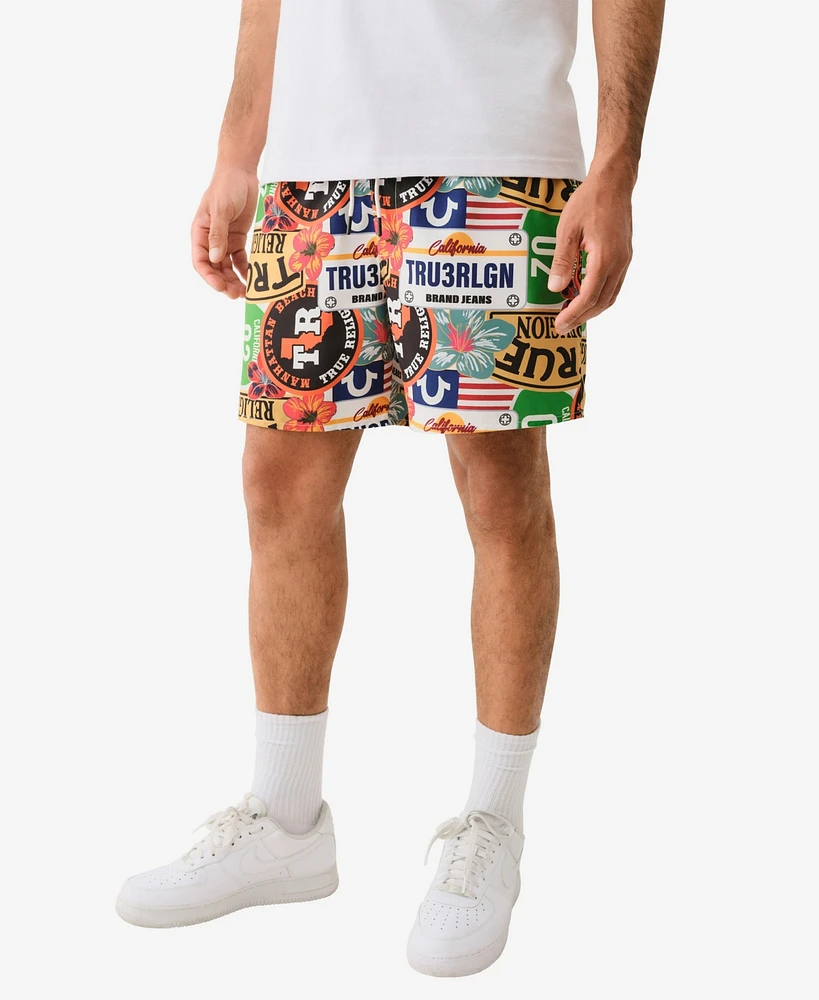 True Religion Men's Logo Board Shorts