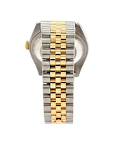 Pre-Owned Rolex Oyster Perpetual Datejust Automatic Watch in Stainless Steel and Gold with Diamond Markers 36mm